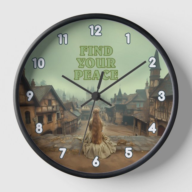 Horloge Trouvez votre tranquillité Mindfult Self-Care Tran (Recto)