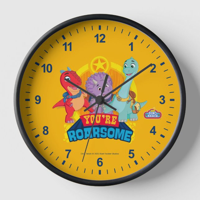 Horloge Tu es Roarsome | Dino Ranch (Recto)
