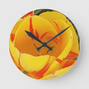 Horloge Tulipe Jaune
