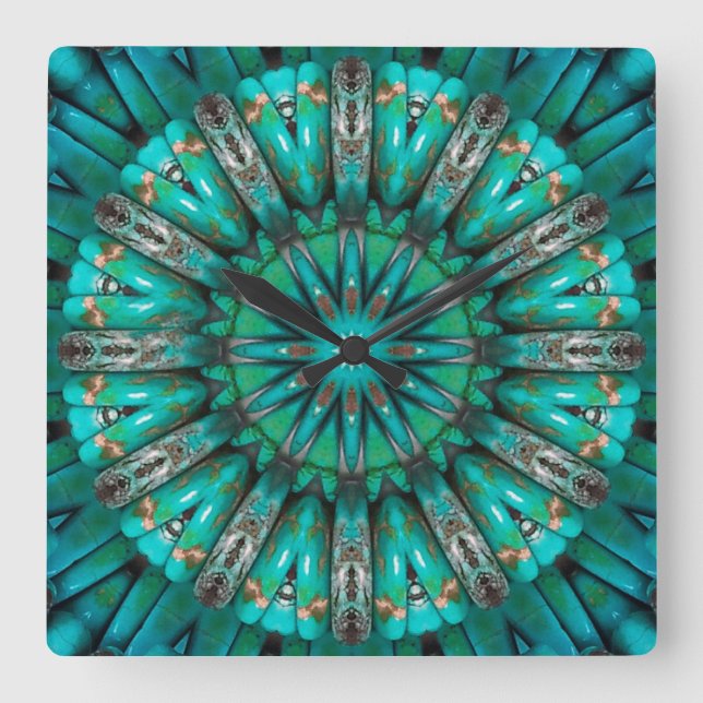 Horloge Turquoise Art 1 (Recto)
