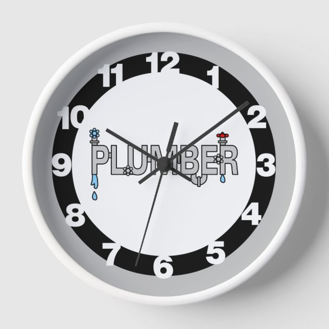 Horloge Tuyaux en plomberie (Recto)