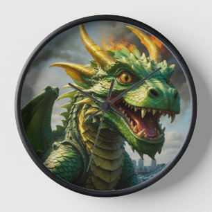 Horloge Un dragon gallois vert terrorisait Londres