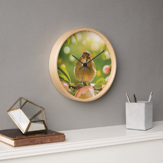 Horloge Un Petit Trésor Au Milieu Des Fleurs,