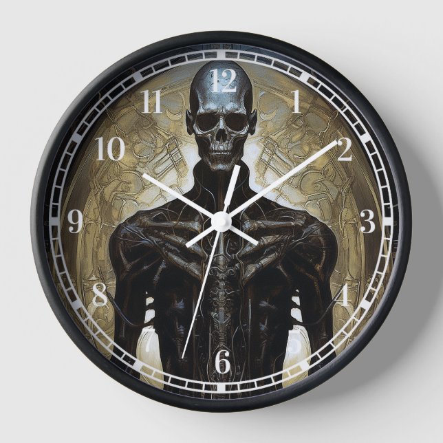 Horloge Undead Cyborg Sci-Fi Horror Art (Recto)