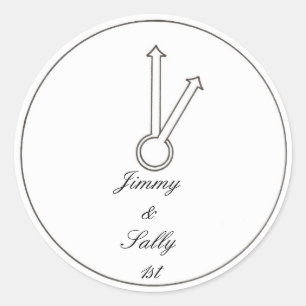 Horloge une horloge Stickers de la première année