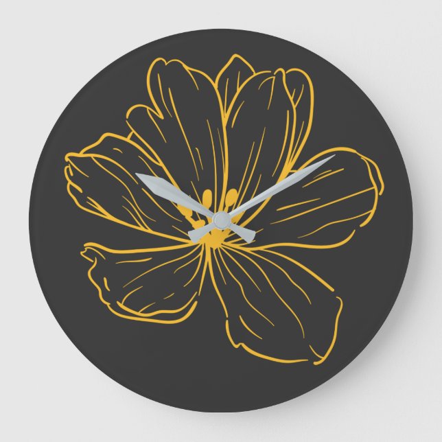 Horloge - Une petite fleur de printemps (Recto)