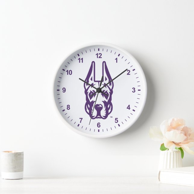 Horloge Université d'Albany Chef de la mascotte Great Dane (Maison)