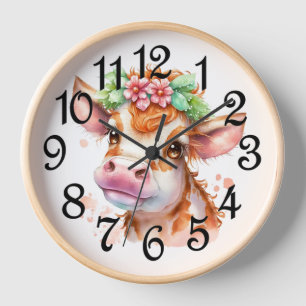 Horloge Vache de campagne