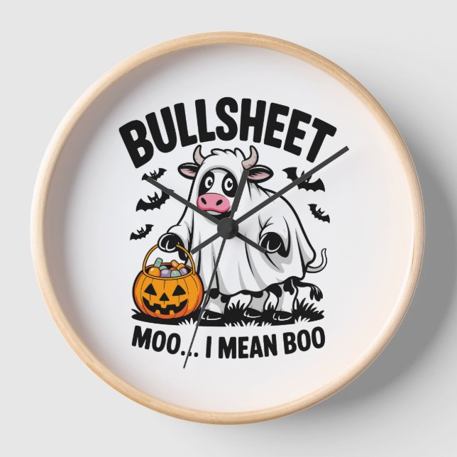 Horloge vache halloween (Recto)