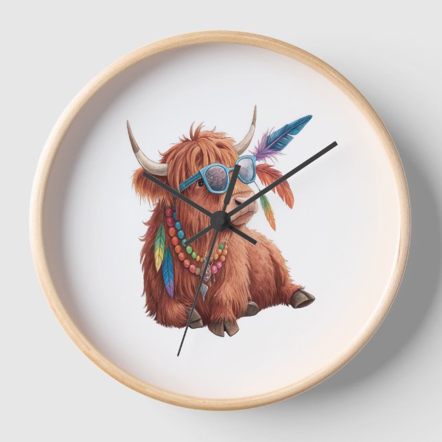 Horloge Vache Highland, Vache Cool, Sunglass (Recto)