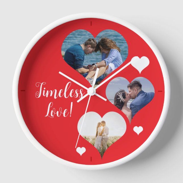 Horloge Valentines cadeaux Unique et Attractif (Recto)