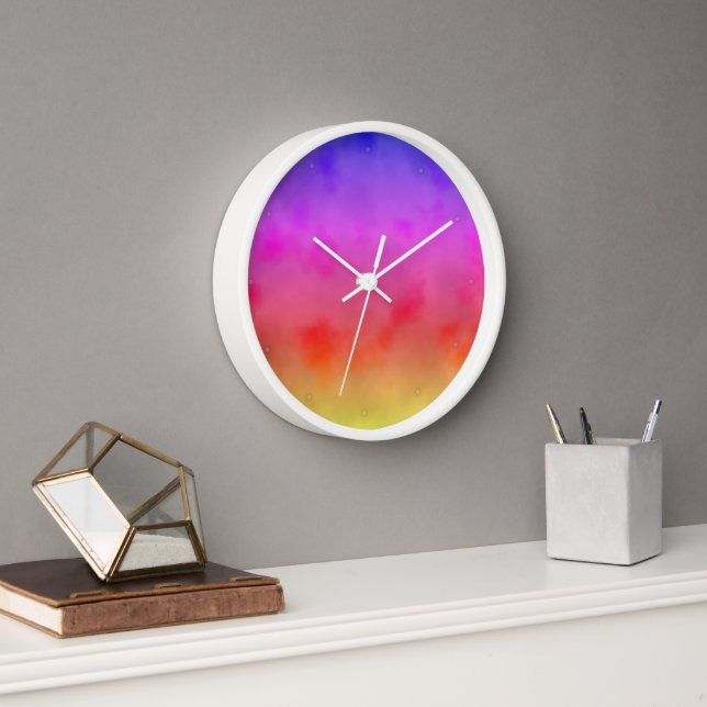 Horloge Vapeur arc-en-ciel (Bureau)