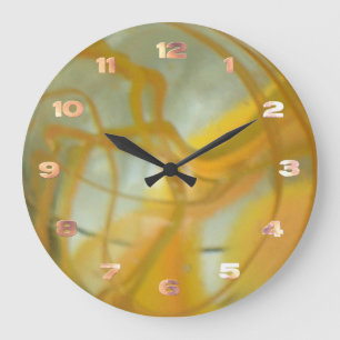 Horloge - Verre marbisé