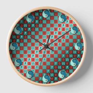 Horloge Verseau & Tigre d'eau