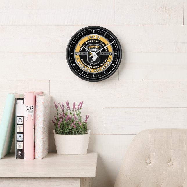 Horloge Vétéran de la 101e division aéroportée en Irak (Salle de lecture)