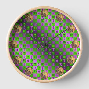 Horloge Vierge & Sanglier de Feu