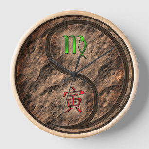 Horloge Vierge & Tigre de Terre