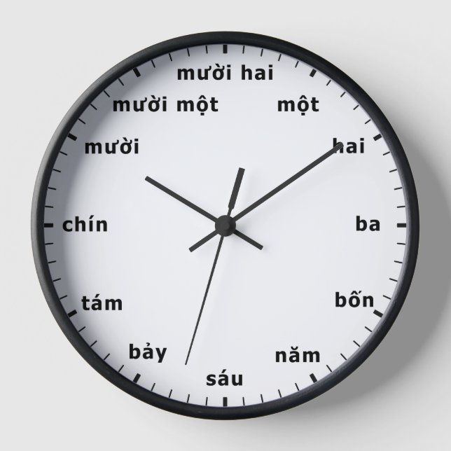 Horloge vietnamienne Heure vietnamienne Nombre d'h (Recto)