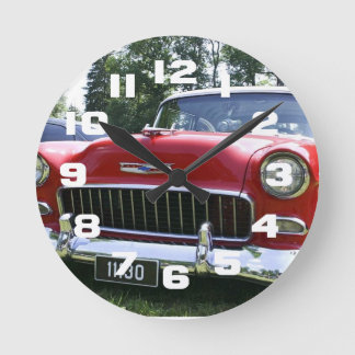 Horloge vintage 56 Chevy Moyen Rond