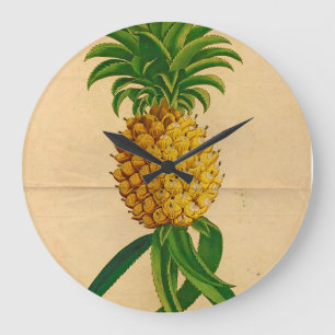 Horloge Vintage de la paroi ronde de l'ananas
