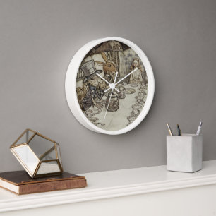 Horloge Vintage Rackham Mad Tea Party Alice au pays des me