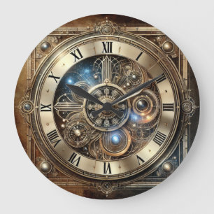 Horloge Vintage Steampunk - Élégant engrenage méca