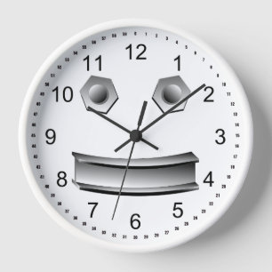 Horloge Visage en poutre en I