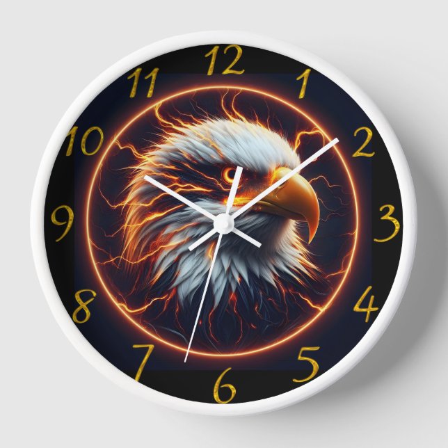 Horloge Vision de l'aigle flamboyant (Recto)