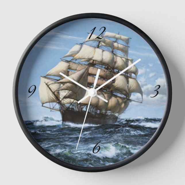 Horloge Voiliers vintages (Recto)