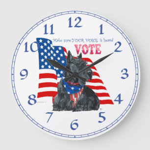 Horloge "VOTE" Scottish Terrier
