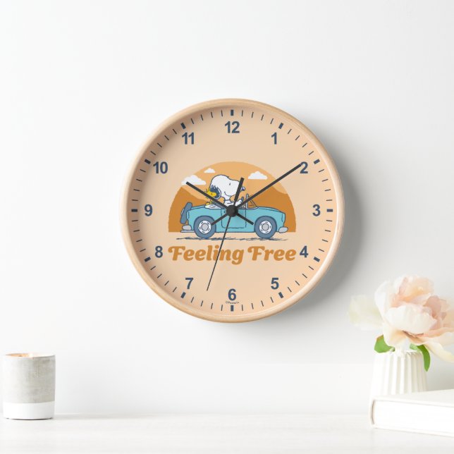 Horloge Voyage sur route | Arachides se sentent libres (Maison)