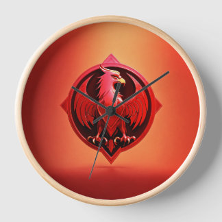 Horloge Wall clock  Majestic Red Eagle Emblem 