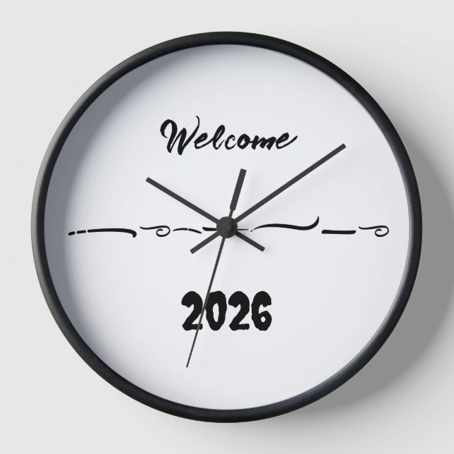 Horloge welcome art clock (Recto)