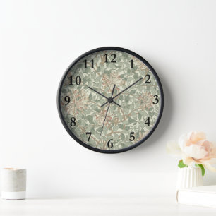 Horloge William Morris Honeysuckle Fond d'écran