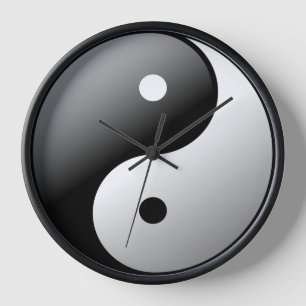 Horloge Yin Yang