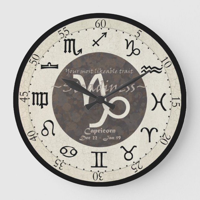 Horloge zodiaque - Capricorne (Recto)