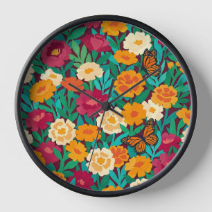 Horloges d'art Matisse Marigolds Monarchs Abstrait