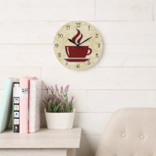 Horloges de cuisine murales Café