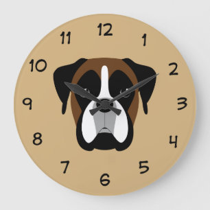 Horloges de la décoration murale des chiens de bo