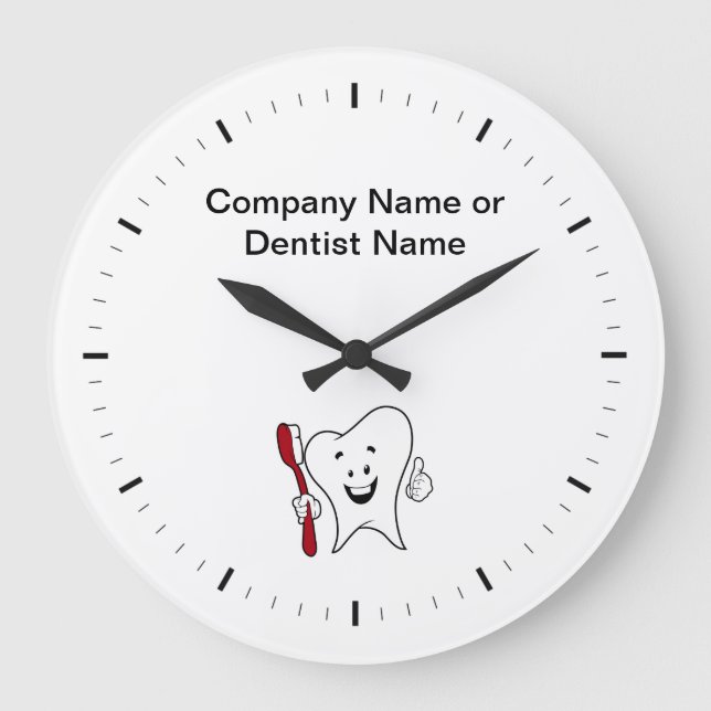 Horloges de logo de Dentist Office Company (Recto)