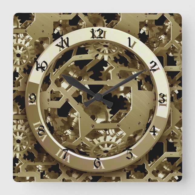 Horloges et engrenages en or Cadeaux mécaniques St (Recto)