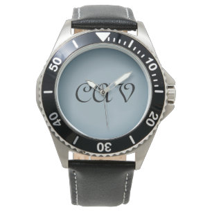 Horloges et montres gris bleu