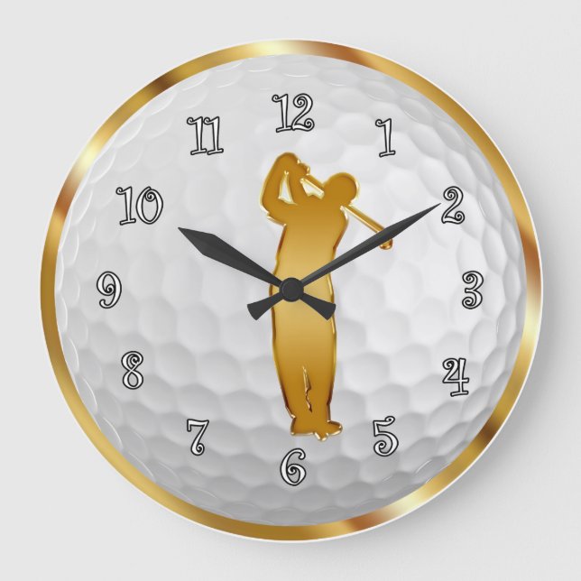 Horloges murales acryliques d'or classique (Recto)