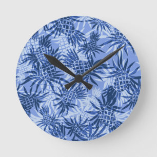 Horloges murales de Hawaïen de Camo d'ananas