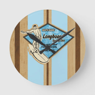 Horloges murales de Hawaïen de planche de surf de