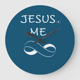 Horloges murales Jésus Moi Infini Cadeau pour femm