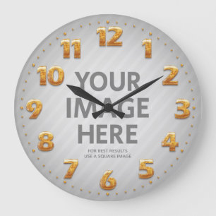 Horloges murales personnalisées Grand nombre d'or 