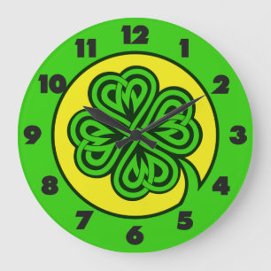 Horloges murales Shamrocks tribales