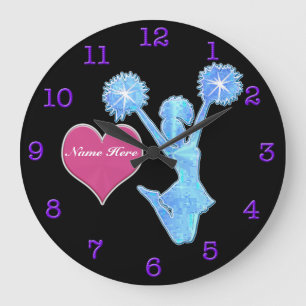 Horloges personnalisées pour le décor Cheerleadi