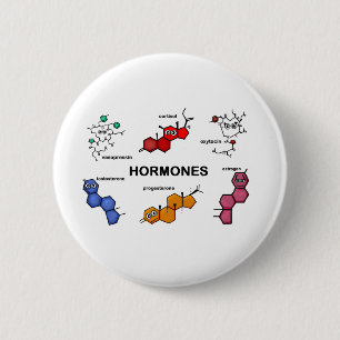 Hormones 2 Inch Round Button